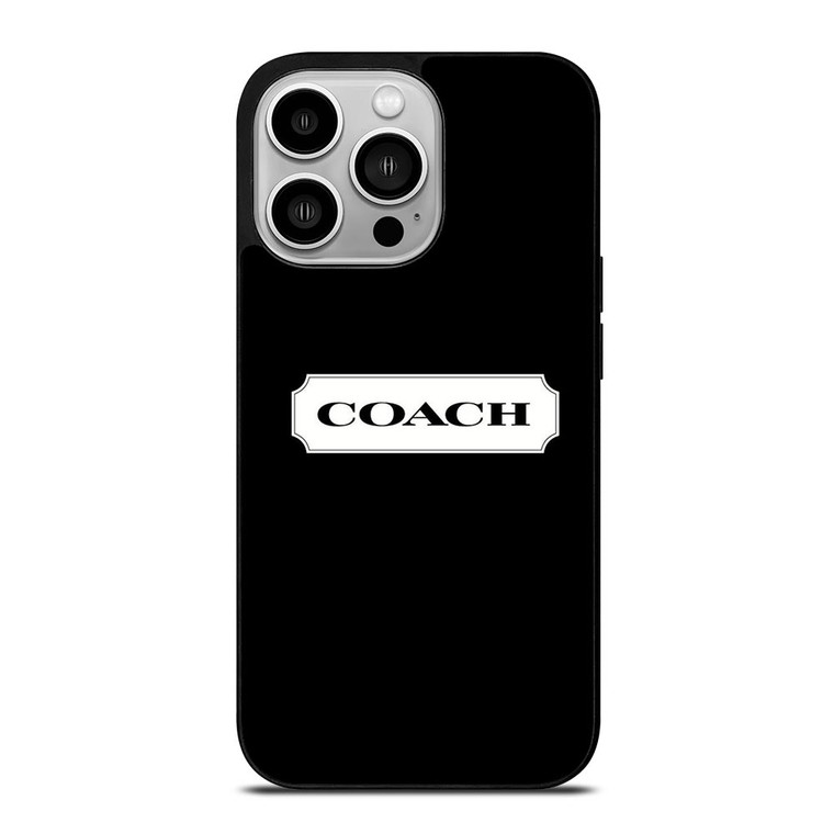COACH NEW YORK LOGO ICON BLACK iPhone 14 Pro Case