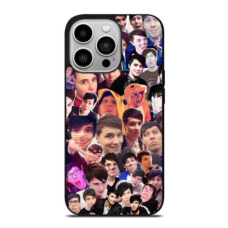 DAN AND PHIL COLLAGE iPhone 14 Pro Case