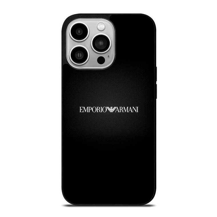 EMPORIO ARMANI LOGO BLACK iPhone 14 Pro Case