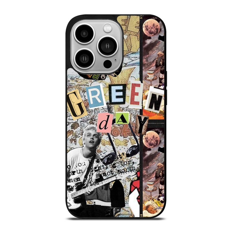 GREEN DAY BAND ART COLLAGE iPhone 14 Pro Case
