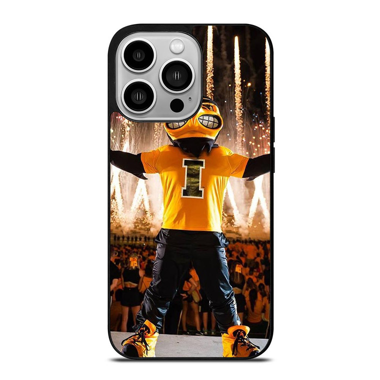 IOWA HAWKEYES MASCOT iPhone 14 Pro Case