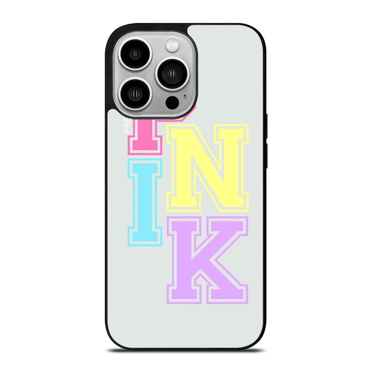 PINK NATION VICTORIA'S SECRET LOGO PRETTY IN ICON iPhone 14 Pro Case