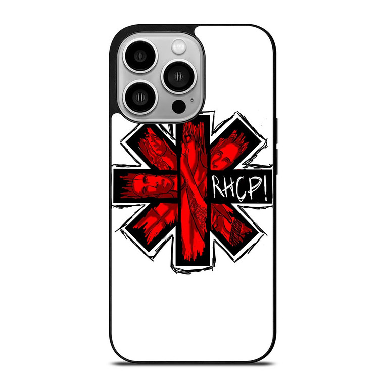 RED HOT CHILI PEPPERS LOGO WHITE iPhone 14 Pro Case