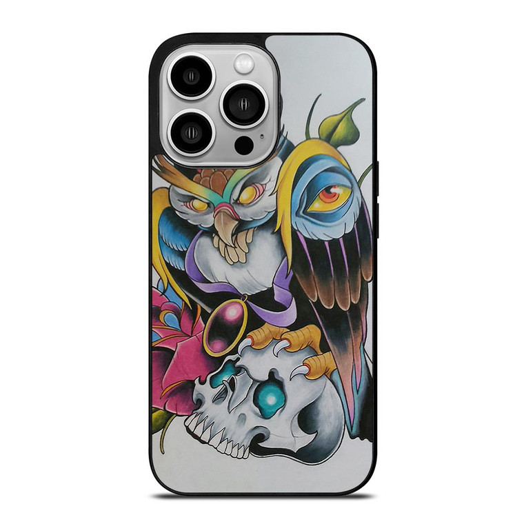 SUGAR SCHOOL OWL TATTOO iPhone 14 Pro Case
