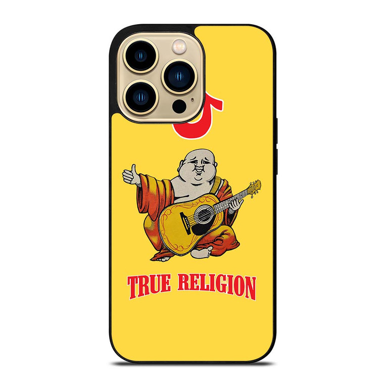 BIG BUDDHA TRUE RELIGION YELLOW iPhone 14 Pro Max Case