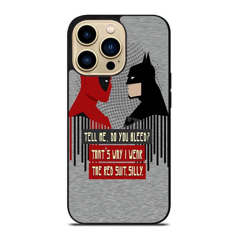 DEADPOOL VS BATMAN iPhone 14 Pro Max Case