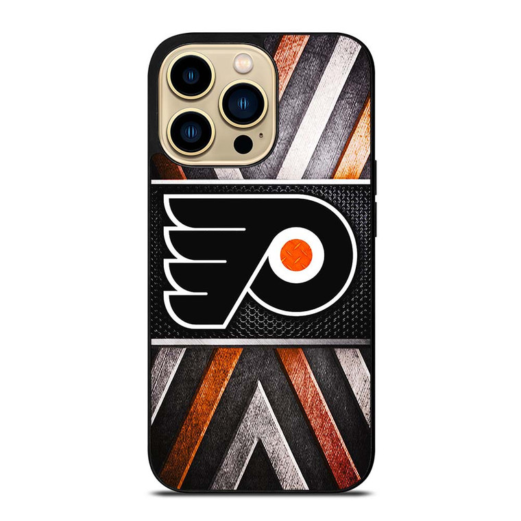 PHILADELPIA FLYERS METAL LOGO iPhone 14 Pro Max Case
