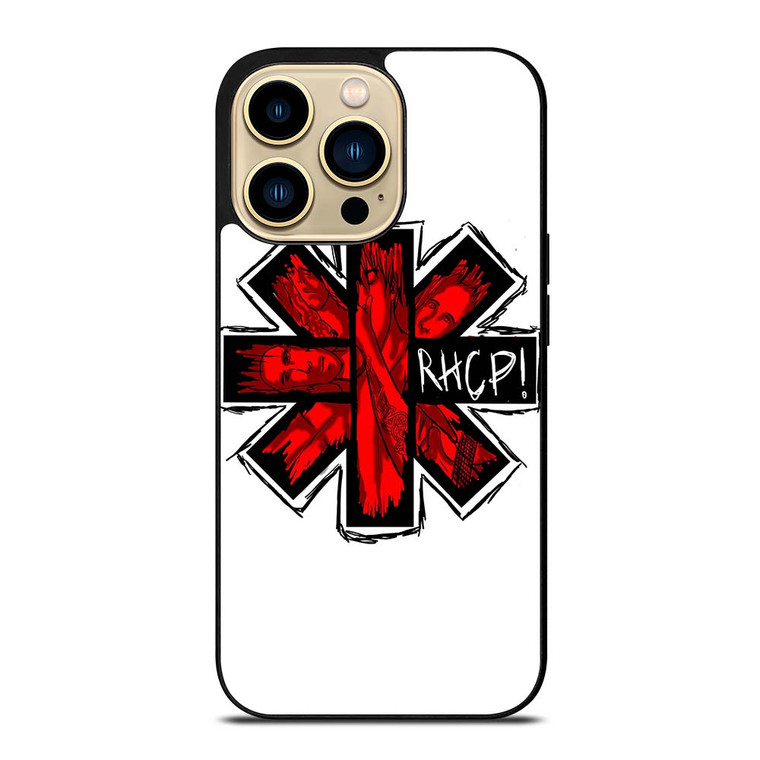 RED HOT CHILI PEPPERS LOGO WHITE iPhone 14 Pro Max Case
