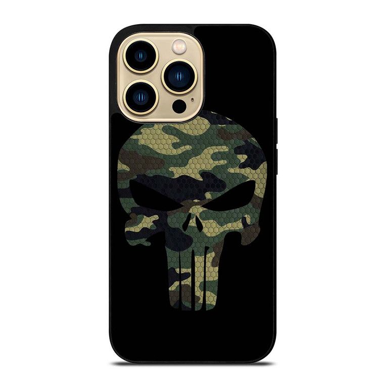 THE PUNISHER LOGO CAMO iPhone 14 Pro Max Case
