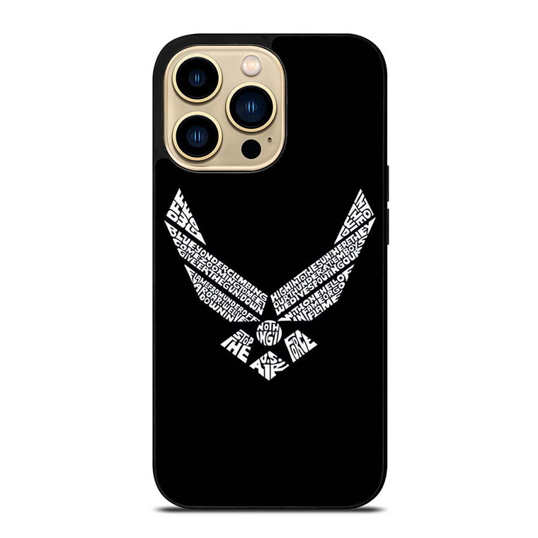 US AIR FORCE MONOGRAM LOGO iPhone 14 Pro Max Case