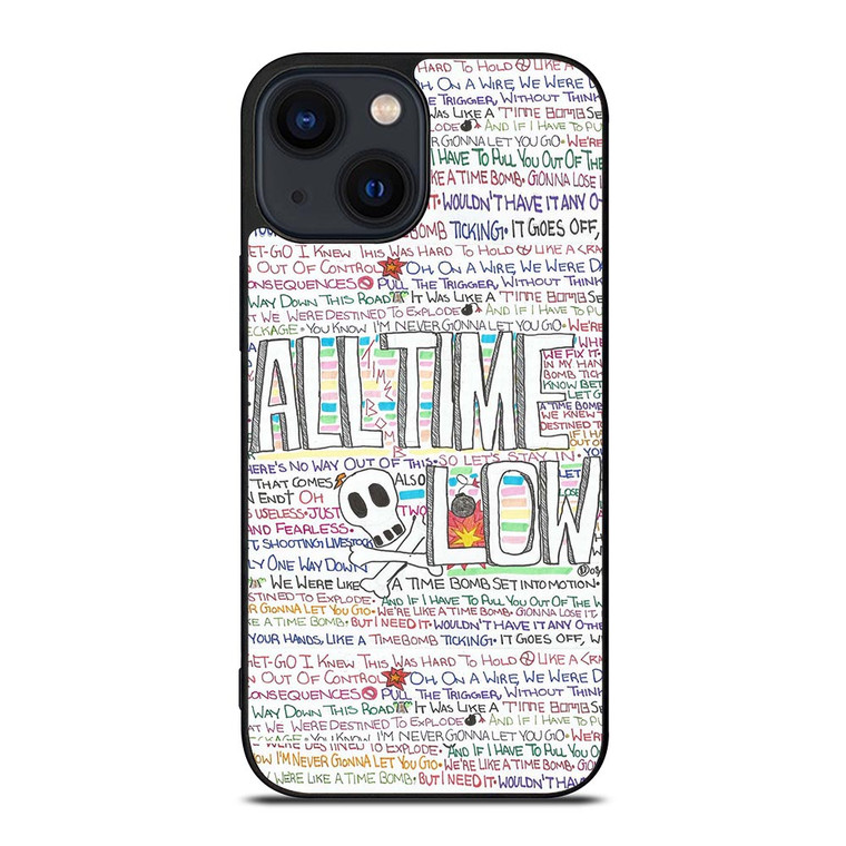 ALL TIME LOW WRITTING iPhone 14 Plus Case