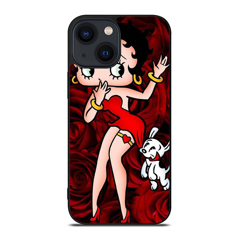 BETTY BOOP AND DOG iPhone 14 Plus Case