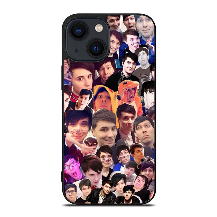 DAN AND PHIL COLLAGE iPhone 14 Plus Case