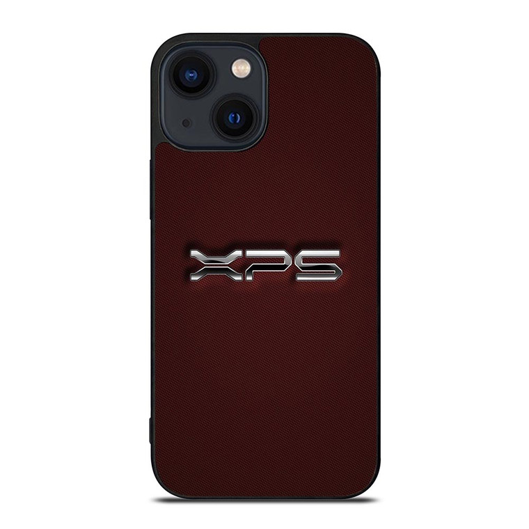 DELL XPS LOGO RED CARBON iPhone 14 Plus Case