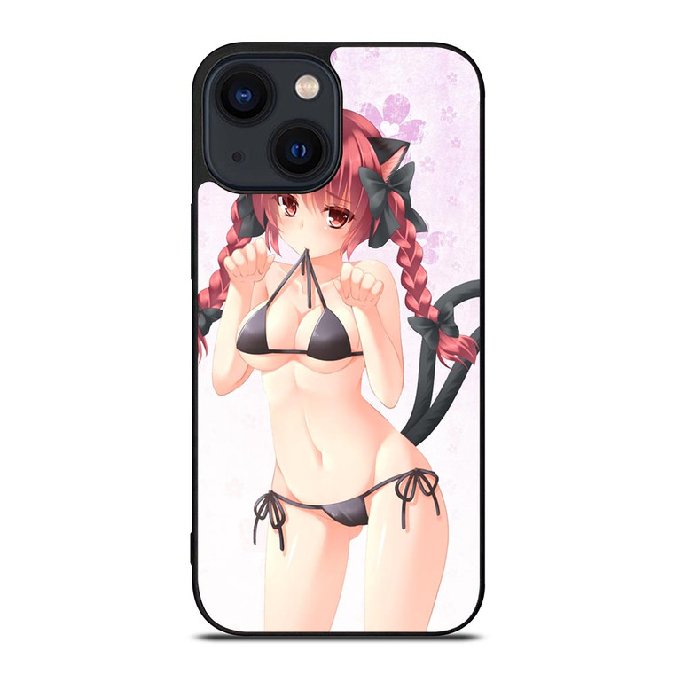ECCHI ANIME KITTEN iPhone 14 Plus Case