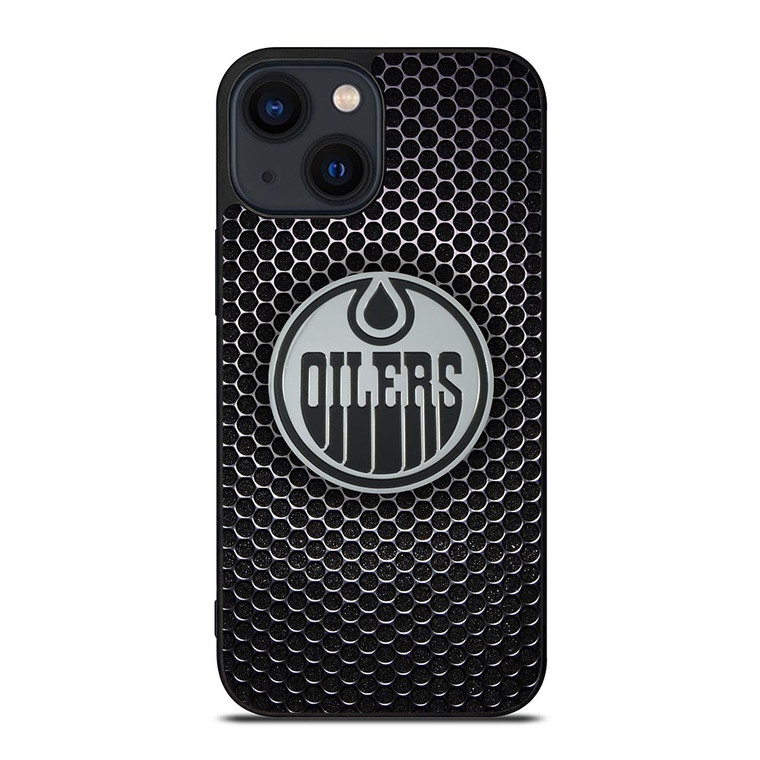 EDMONTON OILERS METAL LOGO iPhone 14 Plus Case