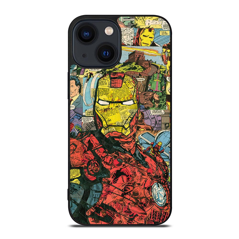 IRON MAN COMIC COLLAGE iPhone 14 Plus Case