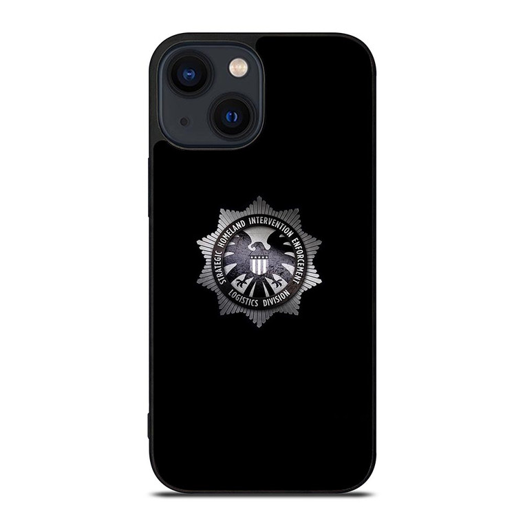 MARVEL AGENTS OF SHIELD METAL LOGO iPhone 14 Plus Case