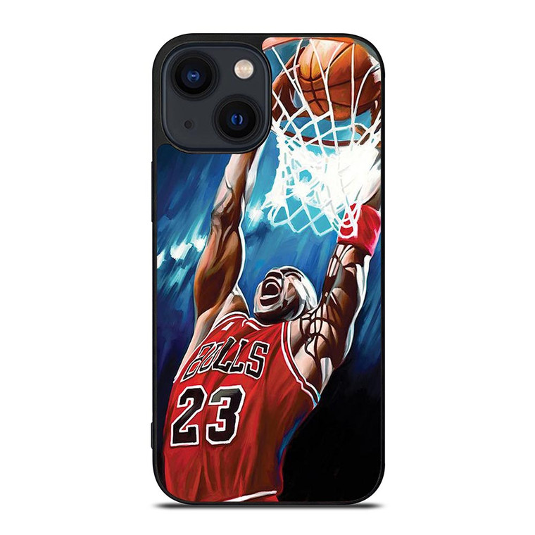 MICHAEL JORDAN CHICAGO BULLS iPhone 14 Plus Case