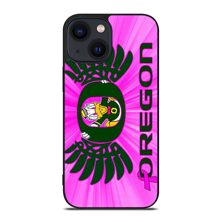 PINK GIRLS OREGON DUCKS iPhone 14 Plus Case