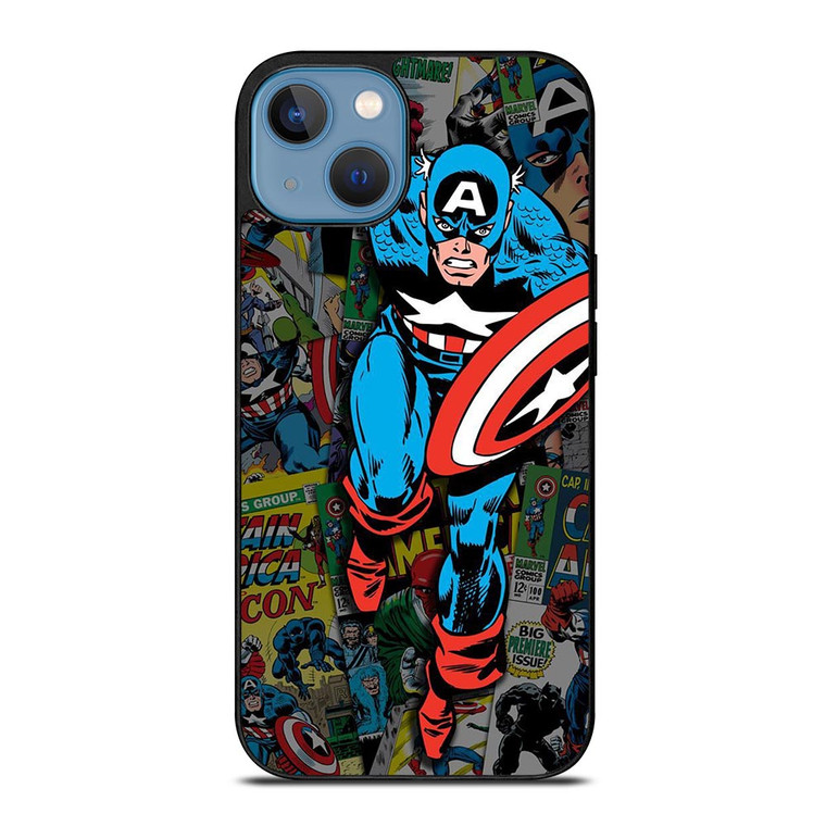 CAPTAIN AMERICA CLASSIC CARTOON iPhone 13 Case