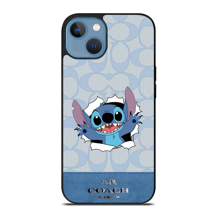 COACH NEW YORK LOGO DISNEY STITCH iPhone 13 Case