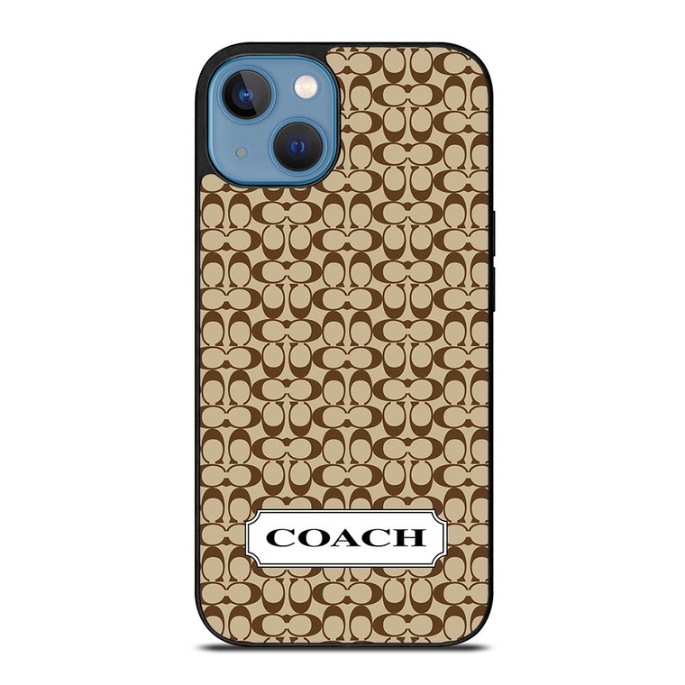 COACH NEW YORK LOGO EMBLEM PATTERN iPhone 13 Case