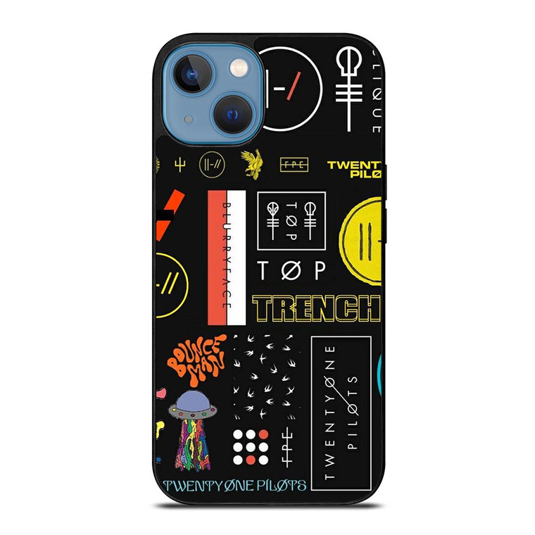 TWENTY ONE PILOTS LOGO COLLAGE iPhone 13 Case