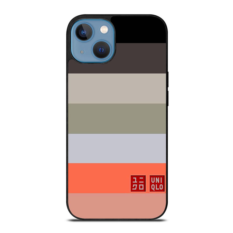 UNIQLO LOGO COLORFUL STRIPES iPhone 13 Case