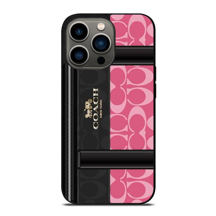 COACH NEW YORK LOGO PINK BAG iPhone 13 Pro Case