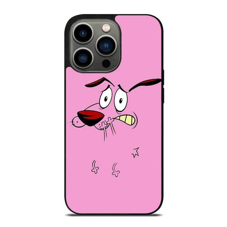 COURAGE THE COWARDLY DOG FACE iPhone 13 Pro Case