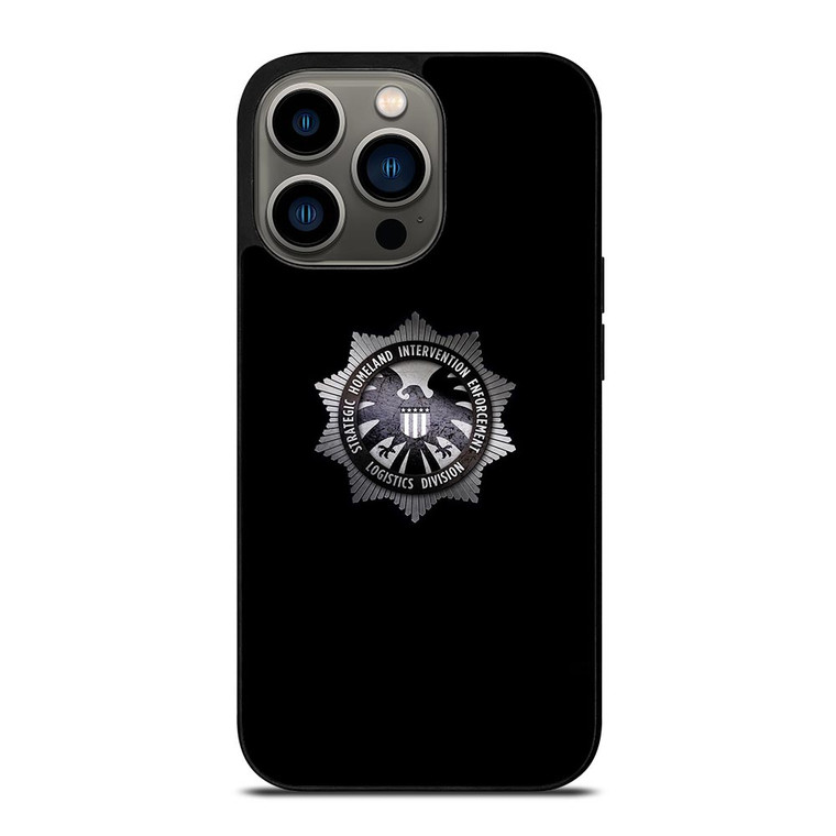 MARVEL AGENTS OF SHIELD METAL LOGO iPhone 13 Pro Case