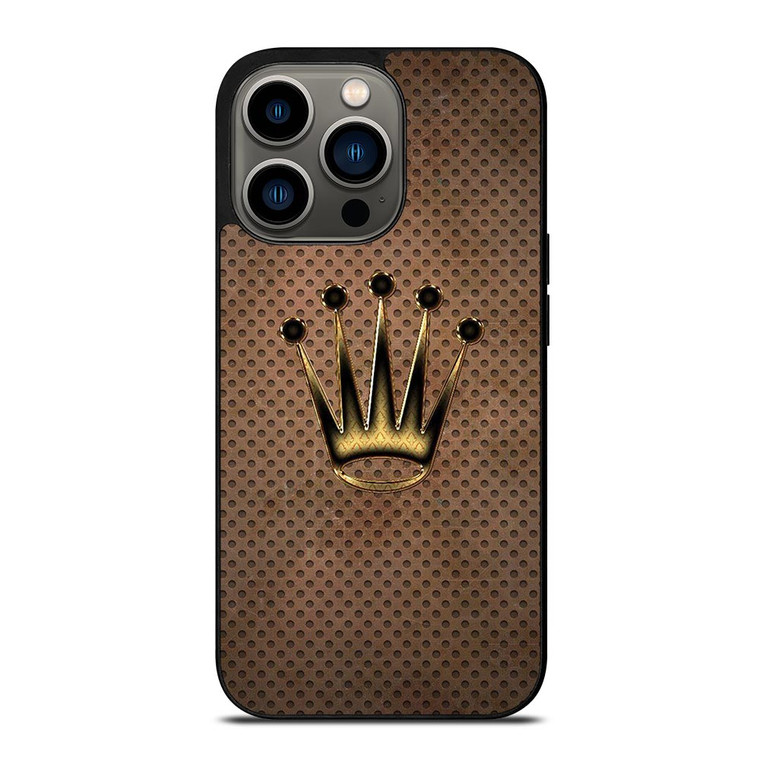 ROLEX WATCH LOGO METAL iPhone 13 Pro Case