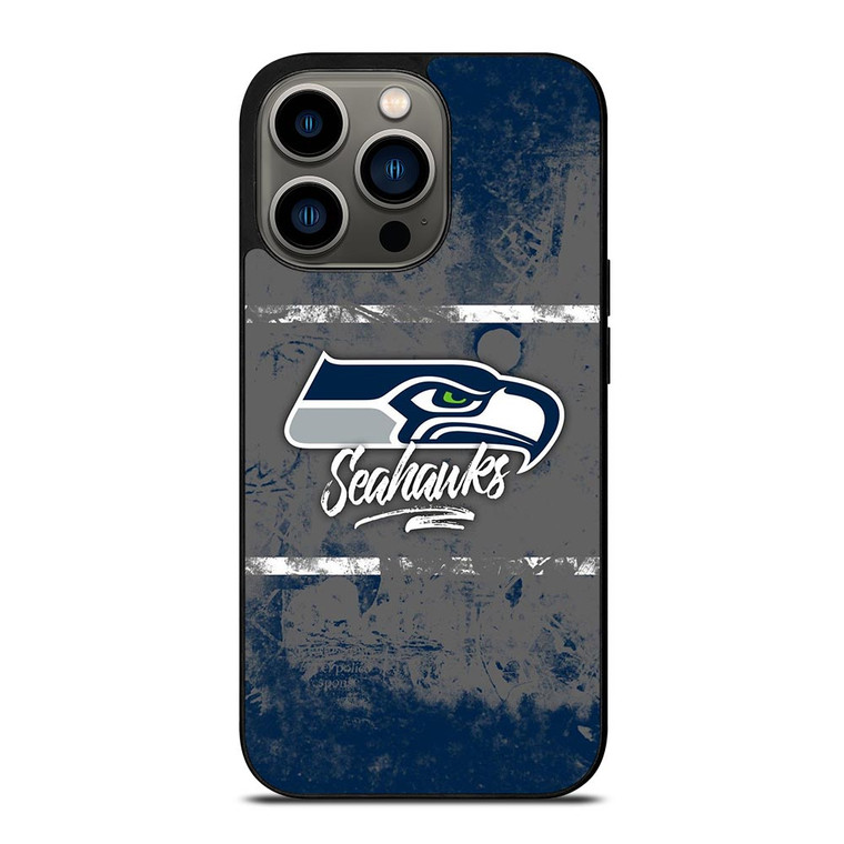 SEATTLE SEAHAWKS BRUSH LOGO iPhone 13 Pro Case