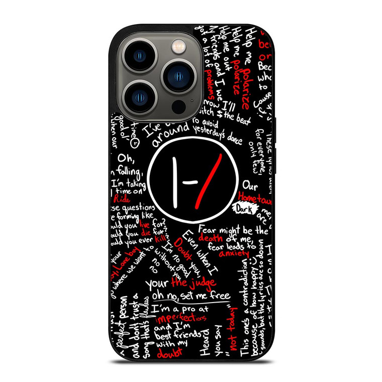 TWENTY ONE PILOTS LYRICS iPhone 13 Pro Case