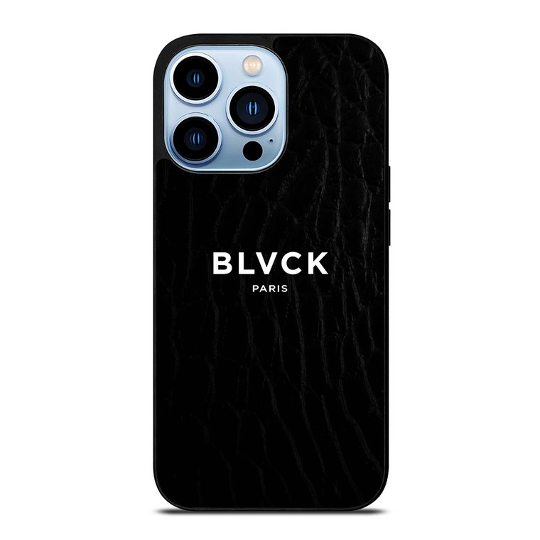BLVCK PARIS SNAKE LEATHER LOGO iPhone 13 Pro Max Case
