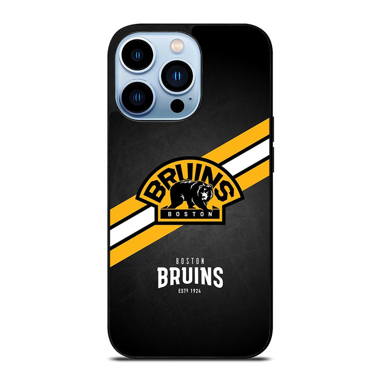 BOSTON BRUINS STRIPE LOGO iPhone 13 Pro Max Case