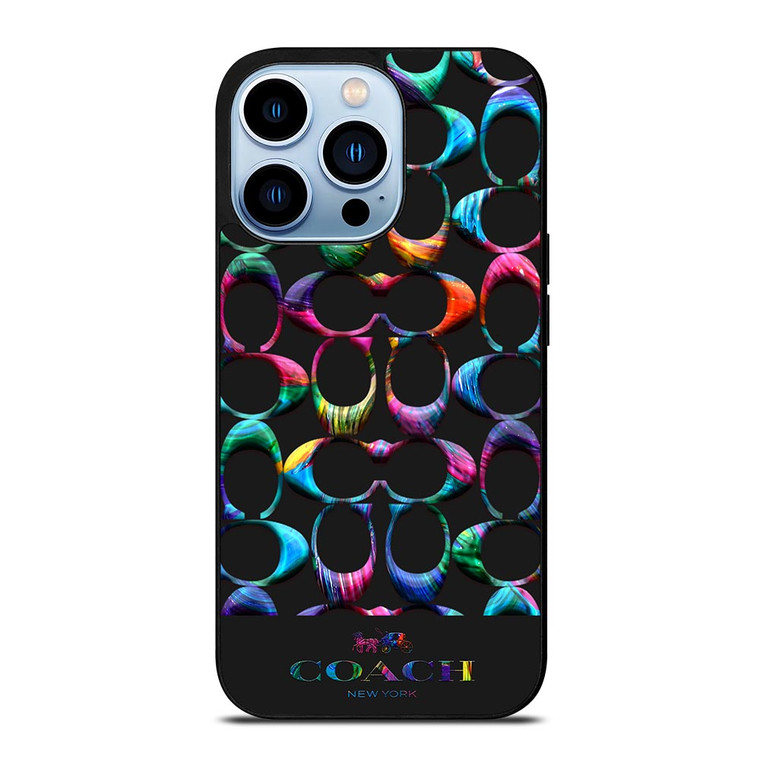 COACH NEW YORK LOGO RAINBOW iPhone 13 Pro Max Case