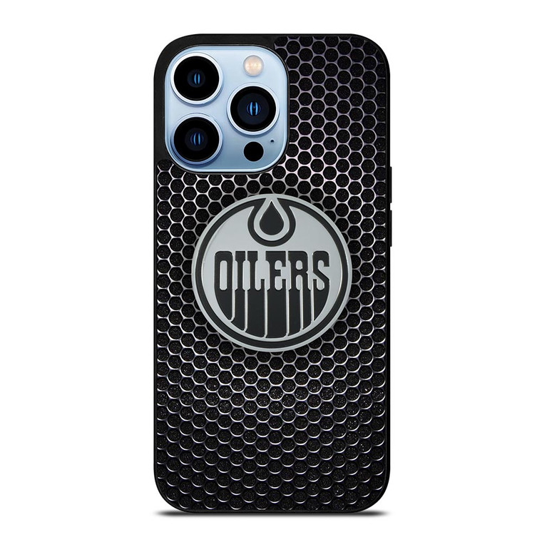 EDMONTON OILERS METAL LOGO iPhone 13 Pro Max Case