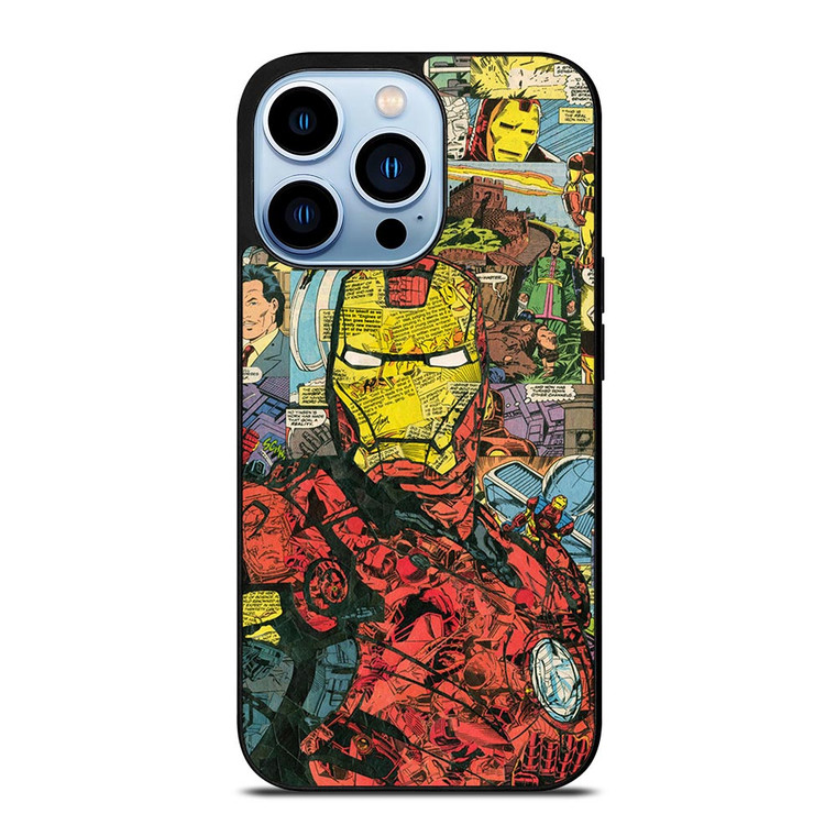 IRON MAN COMIC COLLAGE iPhone 13 Pro Max Case