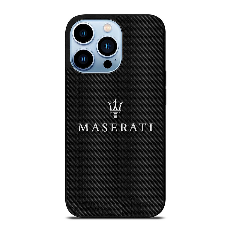 MASERATI LOGO CARBON iPhone 13 Pro Max Case