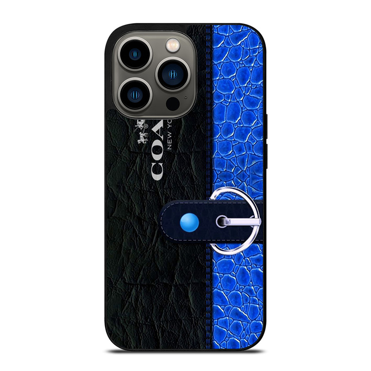 COACH BAG BLUE iPhone 13 Pro Case