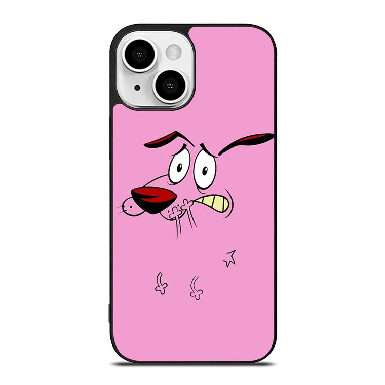 COURAGE THE COWARDLY DOG FACE  iPhone 13 Mini Case