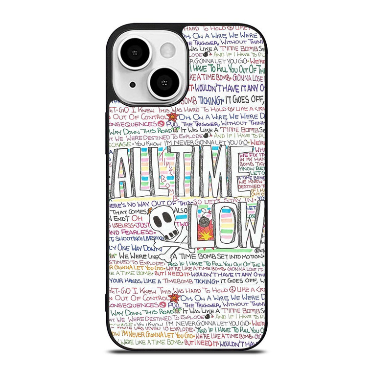 ALL TIME LOW WRITTING iPhone 13 Mini Case