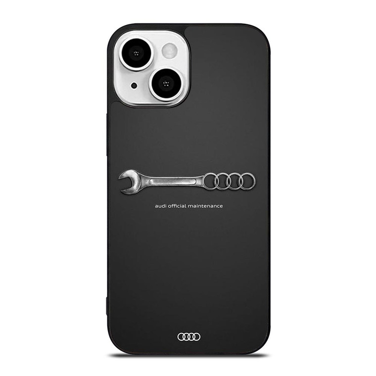 AUDI CAR LOGO OFFICIAL MAINTENANCE iPhone 13 Mini Case