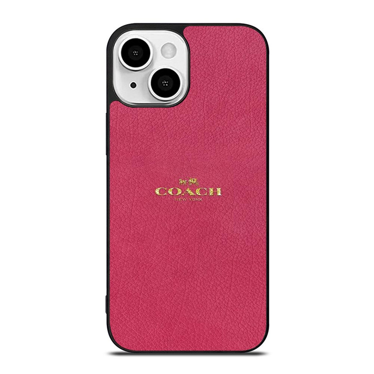 COACH NEW YORK LOGO PINK iPhone 13 Mini Case