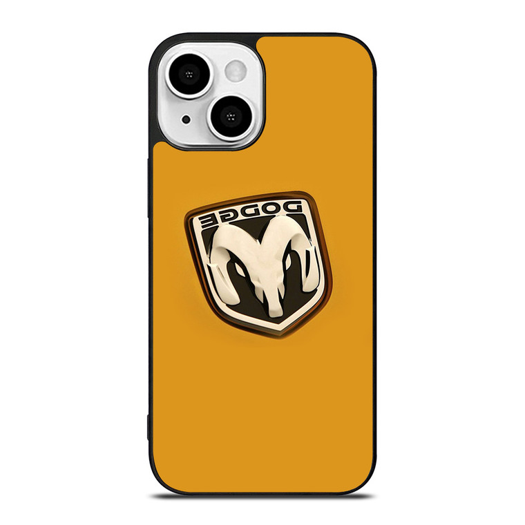 DODGE CAR LOGO YELLOW iPhone 13 Mini Case