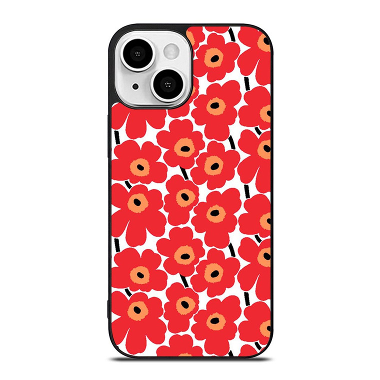 MARIMEKKO FLOWER RED iPhone 13 Mini Case
