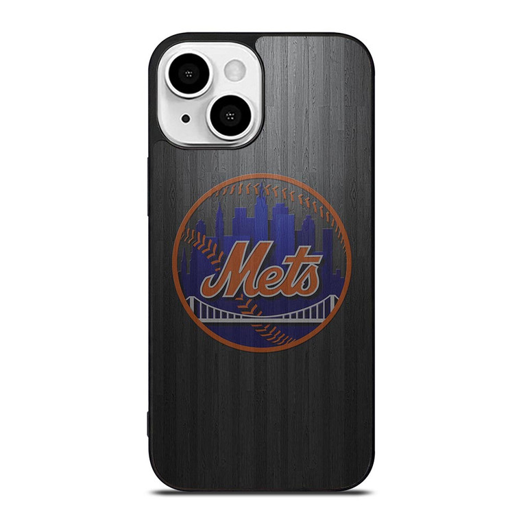NEW YORK METS WOODEN LOGO iPhone 13 Mini Case