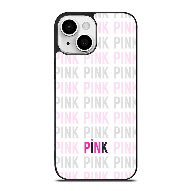PINK VICTORIA'S SECRET LOGO iPhone 13 Mini Case